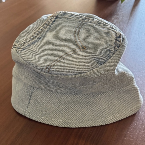 Vintage Lev’s 501 denim up-cycled bucket hat main image 7